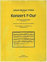 Johann Nicolaus Triebel Notenblätter Konzert F-Dur op.55 Nr.3