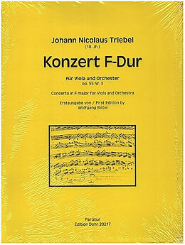 Johann Nicolaus Triebel Notenblätter Konzert F-Dur op.55 Nr.3