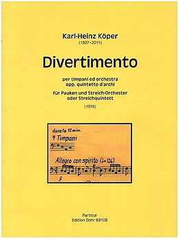 Karl-Heinz Köper Notenblätter Divertimento