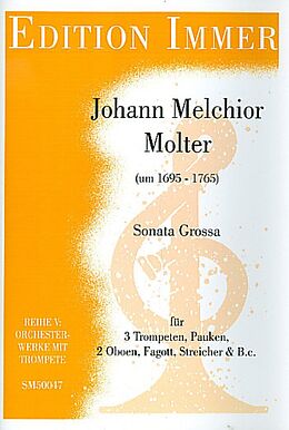Johann Melchior Molter Notenblätter Sonata grossa