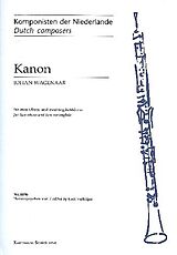 Johan Wagenaar Notenblätter Kanon für 2 Oboen und
