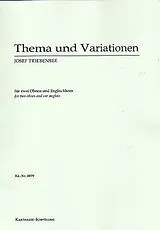 Joseph Triebensee Notenblätter Thema und Variationen für