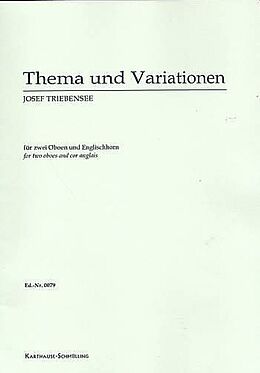 Joseph Triebensee Notenblätter Thema und Variationen für