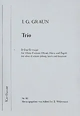 Johann Gottlieb Graun Notenblätter Trio D-Dur