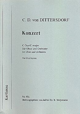 Karl Ditters von Dittersdorf Notenblätter Konzert C-Dur für Oboe