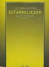 Carl Maria von Weber Notenblätter Gitarrenlieder