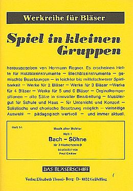  Notenblätter Musik alter Meister Band 1 - Bach-Söhne