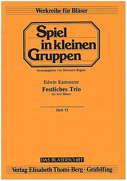 Edwin Kammerer Notenblätter Festliches Trio