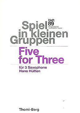Hans Hütten Notenblätter Five for Three