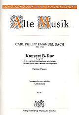 Carl Philipp Emanuel Bach Notenblätter Konzert B-Dur Wq164