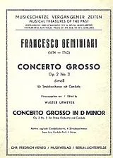 Francesco Geminiani Notenblätter Concerto grosso d-Moll op.2,3