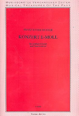 Franz Xaver Richter Notenblätter Konzert e-Moll