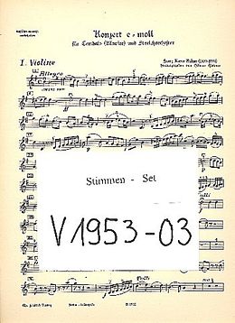 Franz Xaver Richter Notenblätter Konzert e-Moll