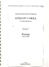 Wilhelm Friedemann Bach Notenblätter Konzert e-Moll