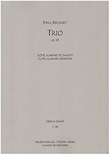 Paul Bechert Notenblätter Trio op.29