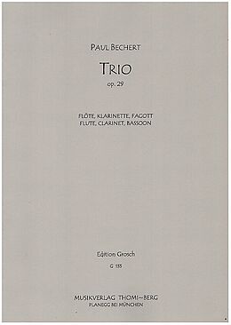 Paul Bechert Notenblätter Trio op.29