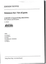 Franz Joseph Haydn Notenblätter Konzert F-Dur Nr.6 Hob.XVIII-1