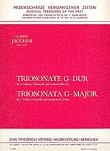 Giuseppe Maria Jacchini Notenblätter Trio-Sonate G-Dur