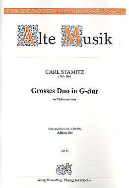Karl Philipp Stamitz Notenblätter Grosses Duo G-Dur