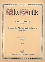 Karl Philipp Stamitz Notenblätter 6 Duos op.18 Band 1 (Nr.1-3)