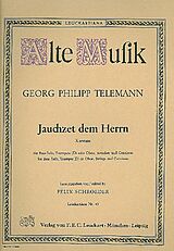 Georg Philipp Telemann Notenblätter Jauchzet dem Herrn