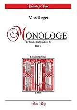 Max Reger Notenblätter Monologe op.63 Band 2 (Nr.5-8)