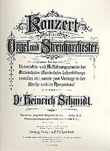 Heinrich Schmidt Notenblätter Konzert