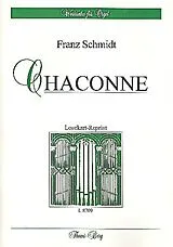 Franz Schmidt Notenblätter Chaconne