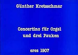Günther Kretzschmar Notenblätter Concertino für Orgel