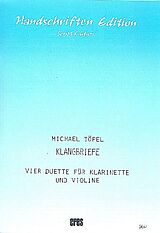 Michael Töpel Notenblätter Klangbriefe für Klarinette und Violine