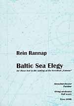 Rein Rannap Notenblätter Baltic sea elegy