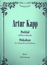 Artur Kapp Notenblätter Präludium für Violoncello und