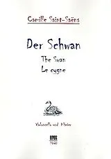 Camille Saint-Saens Notenblätter Der Schwan