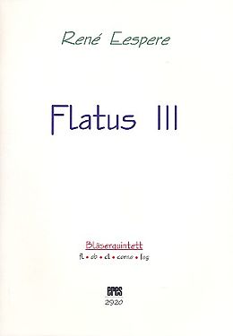 René Eespere Notenblätter Flatus Nr.3 für Flöte, Oboe, Klarinette