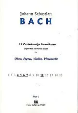 Johann Sebastian Bach Notenblätter 15 zweistimmige Inventionen Band 2
