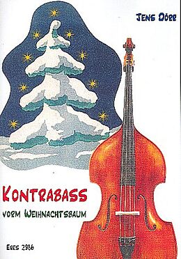Jens Dörr Notenblätter Kontrabass vorm Weihnachtsbaum