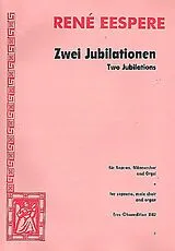 René Eespere Notenblätter 2 Jubilationen für Solo, Männerchor und