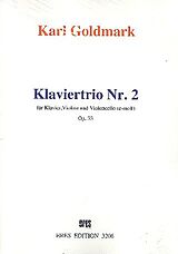 Carl Goldmark Notenblätter Trio e-Moll Nr.2 op.33 für Violine