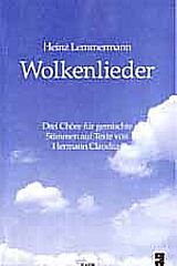 Heinz Lemmermann Notenblätter Wolkenlieder