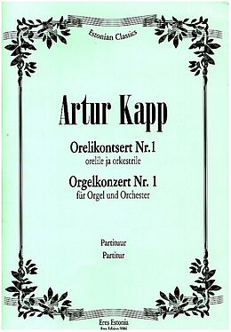 Artur Kapp Notenblätter Orgelkonzert Nr.1 F-Dur