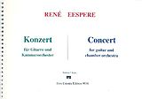 René Eespere Notenblätter Konzert für Gitarre und Kammerorchester