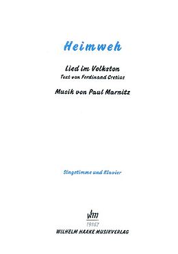 Paul Marnitz Notenblätter Heimweh