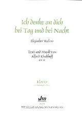 Alfred Kirchhoff Notenblätter Ich denke an dich bei Tag und bei Nacht op.16