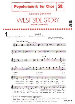 Leonard Bernstein Notenblätter West Side Story Querschnitt für