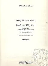 Georg Friedrich Händel Notenblätter Dank sei dir Herr (Arioso aus Cantata con stromenti)