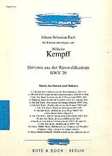 Johann Sebastian Bach Notenblätter Sinfonia aus der Ratswahlkantate BWV29