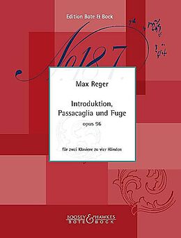 Max Reger Notenblätter Introduktion, Passacaglia und Fuge op.96