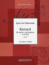 Ignaz Jan Paderewski Notenblätter Konzert a-moll op.17