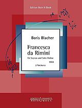 Boris Blacher Notenblätter Francesca da Rimini