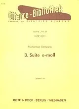 Francois Campion Notenblätter Suite e-Moll Nr.3